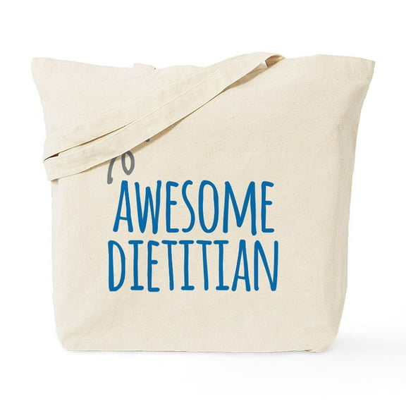 CafePress - Awesome Dietitian Tote Bag - Unisex Canvas Tote Bag, Beige, 1-Piece