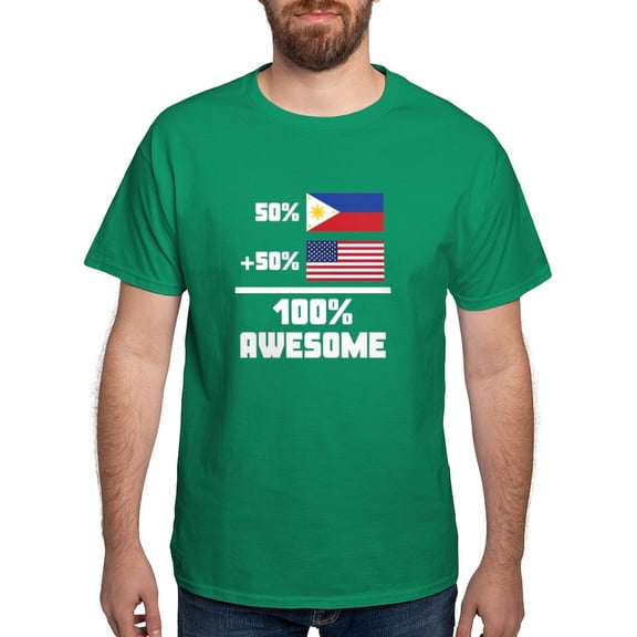 CafePress - Awesome Filipino American T Shirt - Men's Classic Graphic Cotton T-Shirt