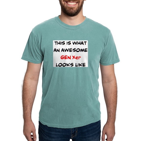 CafePress - Awesome Gen Xer Mens Comfort Colors® Shirt - Mens Comfort Colors Shirt