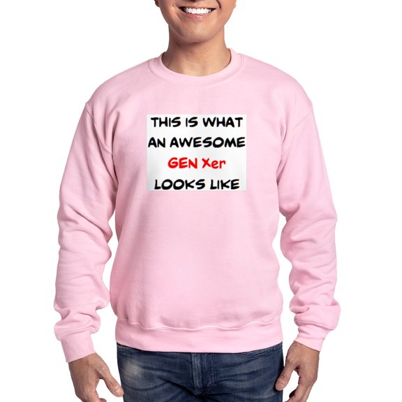 CafePress - Awesome Gen Xer Sweatshirt - Crew Neck Sweatshirt