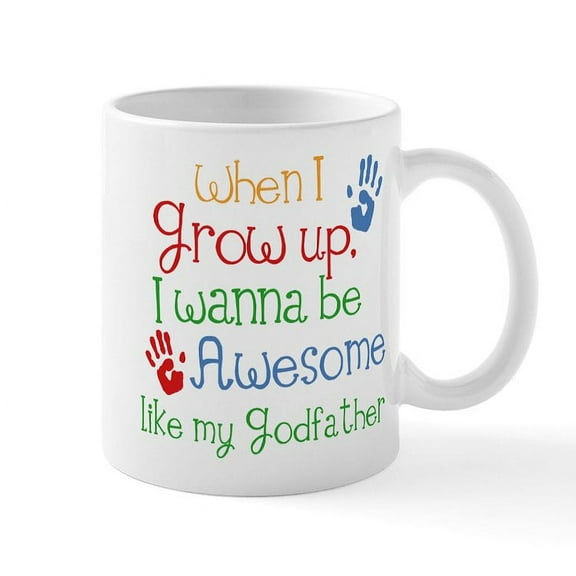 CafePress - Awesome Godfather Mug - 11 oz Ceramic Mug - Novelty Coffee Tea Cup
