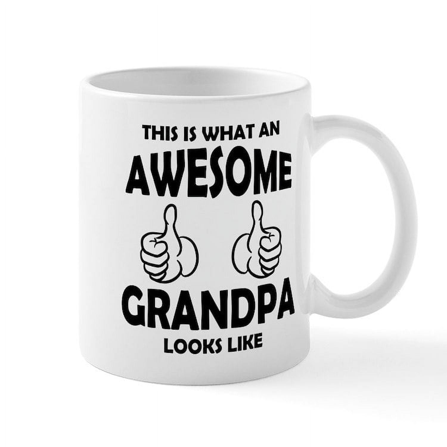 Shaboo Prints Funny Grandad Mug – This Is What An Awesome Grandad Looks Like – 11oz Ceramic