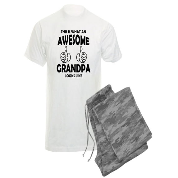 CafePress - Awesome Grandpa Looks Like Pajamas - Men's Light Pajamas