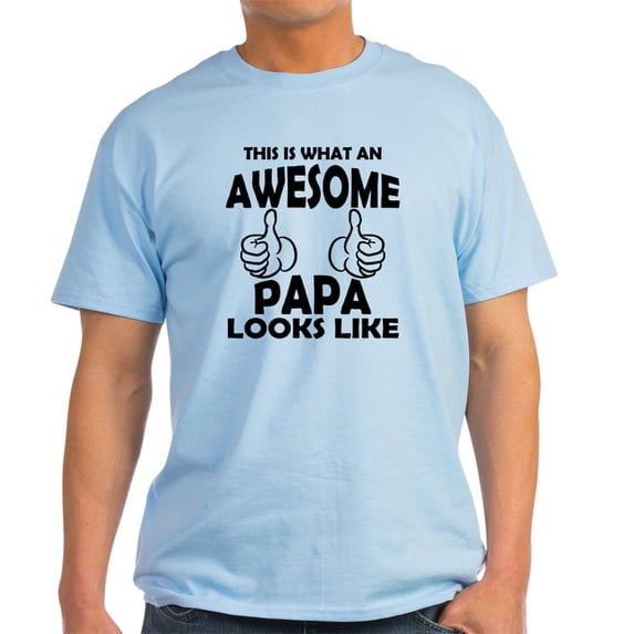 CafePress - Awesome Papa Looks Like T Shirt - Men's Classic Graphic T-Shirt