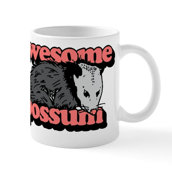 CafePress - Awesome Possum - 11 oz Ceramic Mug - Novelty Coffee Tea Cup