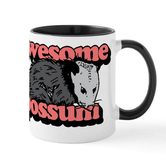CafePress - Awesome Possum - 11 oz Ceramic Mug - Novelty Coffee Tea Cup