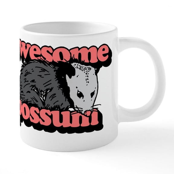 CafePress - Awesome Possum - 20 Oz White Ceramic Mega Mug