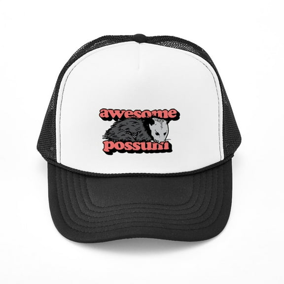 CafePress - Awesome Possum - Adjustable Unisex Printed Trucker Hat with Mesh Back