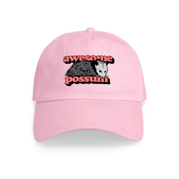 CafePress - Awesome Possum Cap - Adjustable 100% Brushed Unisex Casual Cotton Baseball Cap, Beige, 1
