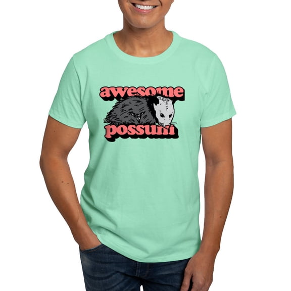 CafePress - Awesome Possum Dark T Shirt - Men's Classic Graphic Cotton T-Shirt
