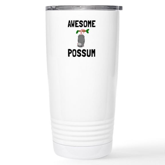 CafePress - Awesome Possum Travel Mug - Insulated Stainless Steel Travel Tumbler 20 oz.