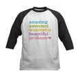 thumbnail image 1 of CafePress - Awesome Professor Baseball Jersey - Kids Cotton Baseball Jersey, 3/4 Sleeve Shirt, 1 of 4