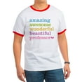 thumbnail image 1 of CafePress - Awesome Professor Ringer T - 100% Cotton Ringed T-Shirt, 1 of 4