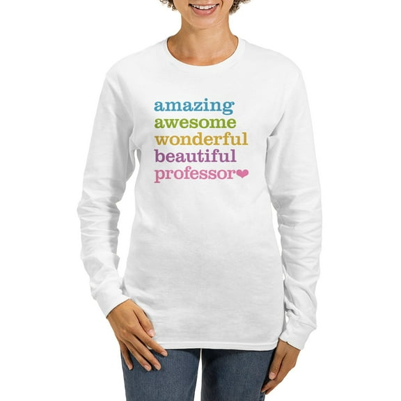 CafePress - Awesome Professor Women's Long Sleeve T Shirt - Women's Long Sleeve Graphic Casual T-Shirt