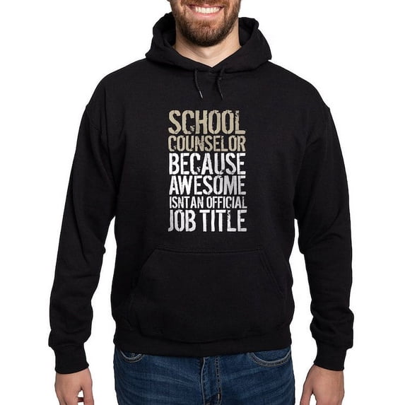 CafePress - Awesome School Counselor Hoodie (Dark) - Pullover Hoodie, Classic, Comfortable Hooded Sweatshirt