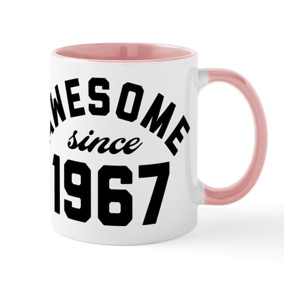 CafePress - Awesome Since 1967 - 11 oz Ceramic Mug - Novelty Coffee Tea Cup