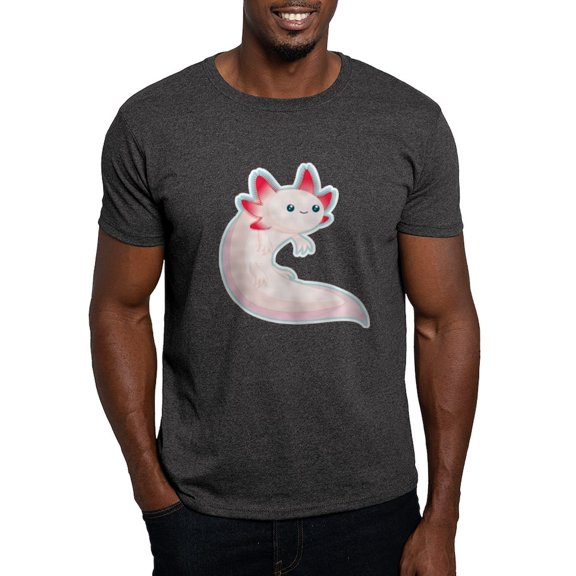 CafePress - Axolotl Dark T Shirt - Men's Classic Graphic Cotton T-Shirt