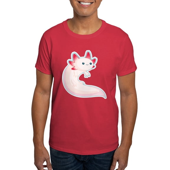 CafePress - Axolotl Dark T Shirt - Men's Classic Graphic Cotton T-Shirt