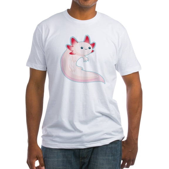 CafePress - Axolotl Fitted T Shirt - Fitted T-Shirt, Vintage Fit Soft Cotton Tee