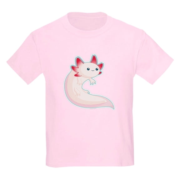 CafePress - Axolotl Kids Light T Shirt - Light T-Shirt Kids XS-XL