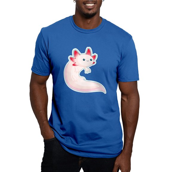 CafePress - Axolotl Men's Fitted T Shirt (Dark) - Men's Fitted T-Shirt