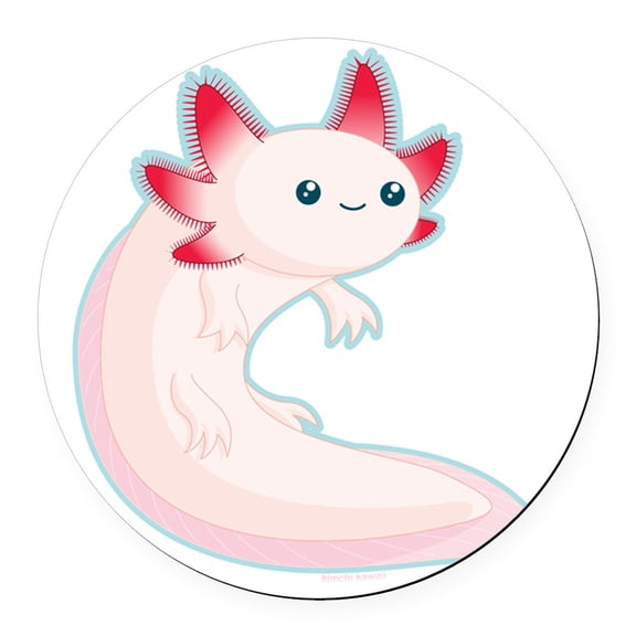 CafePress - Axolotl - Round Car Magnet