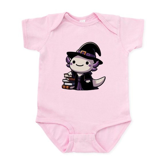 CafePress - Axolotl Witch Cute Halloween - Baby Light Bodysuit, Size Newborn - 24 Months