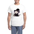 thumbnail image 1 of CafePress - Axolotl Witch Cute Halloween - Men's Light Loose Fit Cotton Pajama Set, 1 of 7