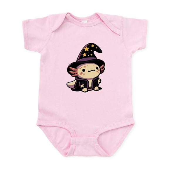 CafePress - Axolotl Wizard Fantasy Pet - Baby Light Bodysuit, Size Newborn - 24 Months
