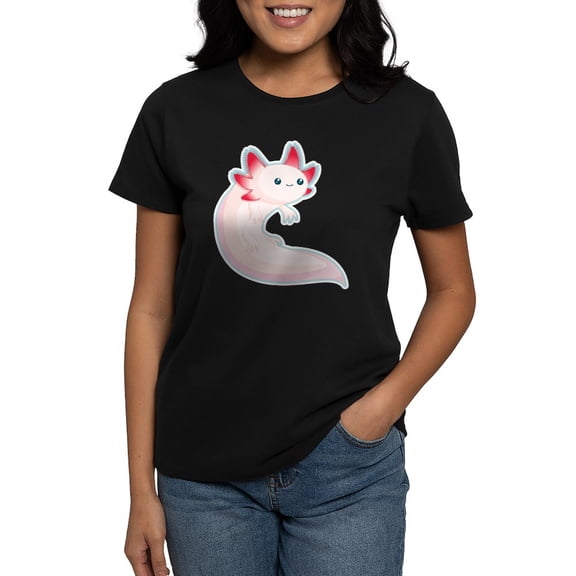 CafePress - Axolotl Women's Dark T Shirt - Women's Traditional Fit Dark T-Shirt