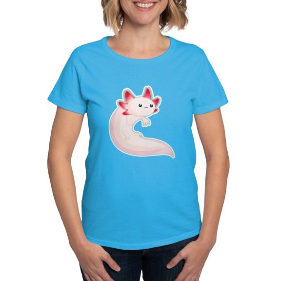CafePress - Axolotl Women's Dark T Shirt - Women's Traditional Fit Dark T-Shirt