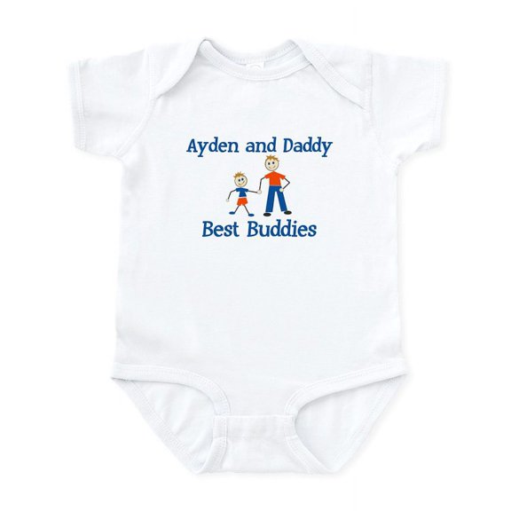 CafePress - Ayden & Daddy Best Buddies Infant Bodysuit - Baby Light Bodysuit