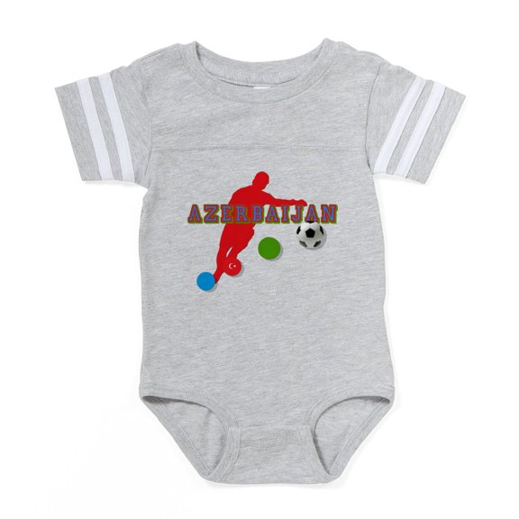 CafePress - Azerbaijan Soccer Player - Cute Infant Baby Football Bodysuit