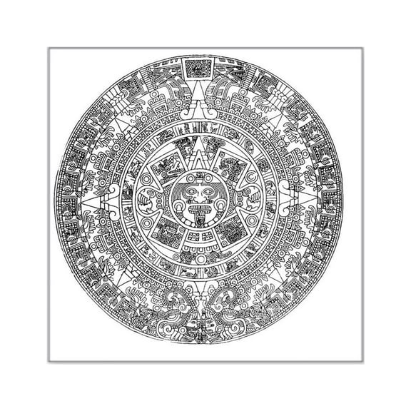 CafePress - Aztec B Square Sticker 3 X 3 - Square Sticker 3" x 3"