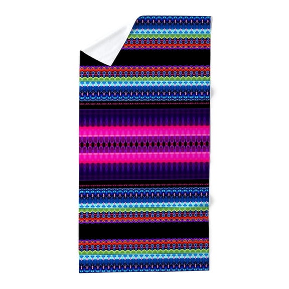 CafePress - Aztec Geometric Tribal Pattern - Large Beach Towel, Soft 30"x60" Towel with Unique Design