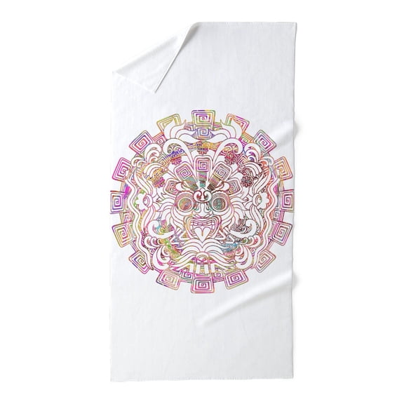 CafePress - Aztec Warrior Psychedelic Mask - Large Beach Towel, Soft 30"x60" Towel with Unique Design