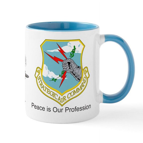 CafePress - B 52 SAC Peace Is Our Profession Mug - 11 oz Ceramic Mug - Novelty Coffee Tea Cup