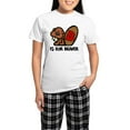 thumbnail image 1 of CafePress - B Is For Beaver Women's Light Pajamas - Women's Short Sleeve Print T-Shirt and Pants Light Cotton Pajama Set, 1 of 7