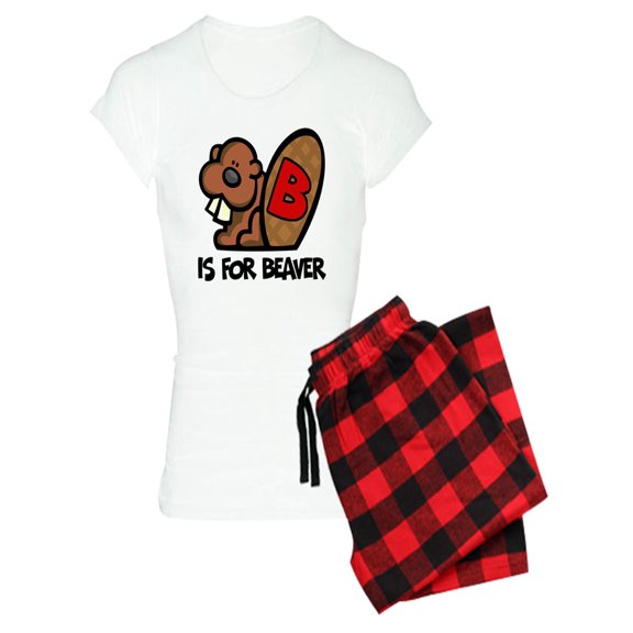CafePress - B Is For Beaver - Women's Light Pajamas