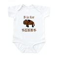 thumbnail image 1 of CafePress - B Is For Bison Body Suit - Baby Light Bodysuit, Size Newborn - 24 Months, 1 of 4