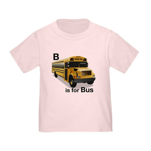CafePress - B Is For Bus: School Bus Toddler T Shirt - Cute Toddler T-Shirt, 100% Cotton