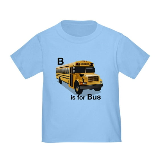 CafePress - B Is For Bus: School Bus Toddler T Shirt - Cute Toddler T-Shirt, 100% Cotton