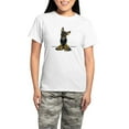 thumbnail image 1 of CafePress - B/T Chihuahua Sit Pretty Women's Light Pajamas - Women's Short Sleeve Print T-Shirt and Pants Light Cotton Pajama Set, 1 of 7