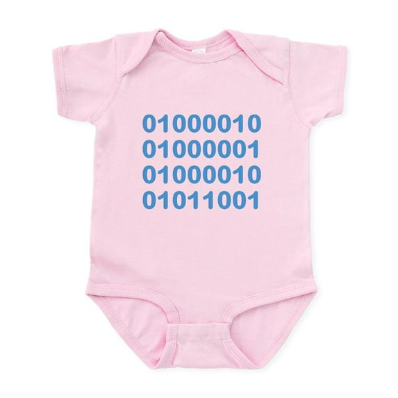 CafePress - BABY In Binary Code Body Suit - Baby Light Bodysuit, Size Newborn - 24 Months