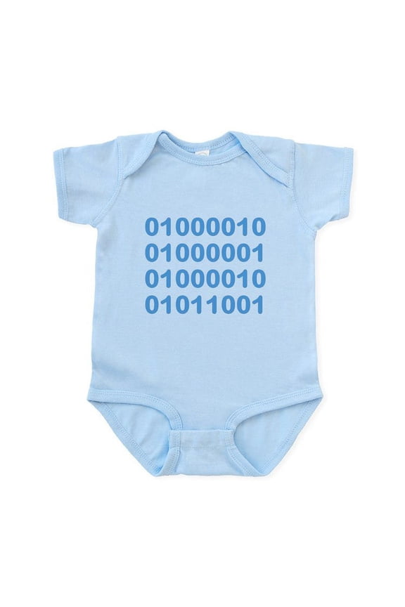 - BABY In Binary Code Body Suit - Baby Light Bodysuit, Size Newborn - 24 Months