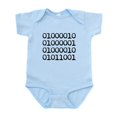 thumbnail image 1 of CafePress - BABY In Binary Code Body Suit - Baby Light Bodysuit, Size Newborn - 24 Months, 1 of 4