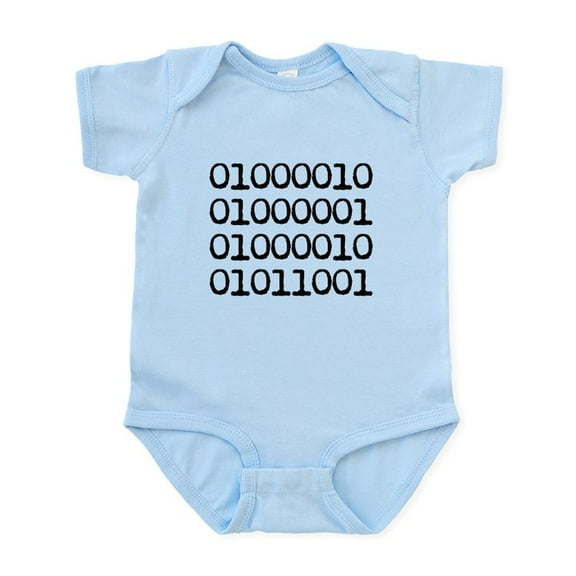 CafePress - BABY In Binary Code Body Suit - Baby Light Bodysuit, Size Newborn - 24 Months