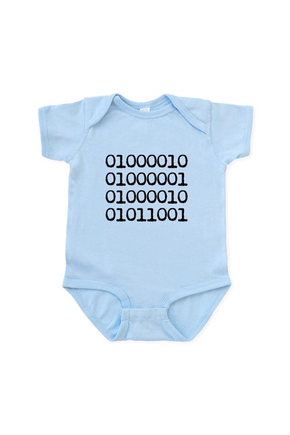 - BABY In Binary Code Body Suit - Baby Light Bodysuit, Size Newborn - 24 Months
