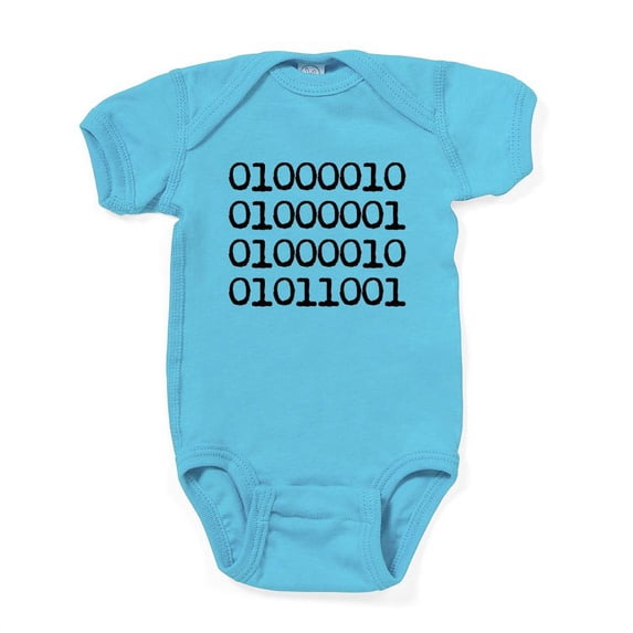 CafePress - BABY In Binary Code - Cute Infant Bodysuit Baby Romper - Size Newborn - 24 Months