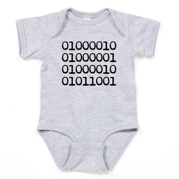 CafePress - BABY In Binary Code - Cute Infant Bodysuit Baby Romper - Size Newborn - 24 Months